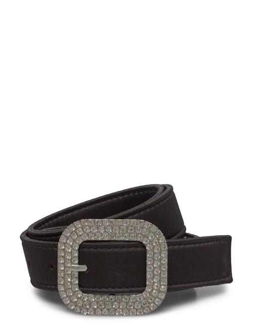 Mango Strass Buckle Belt Mango Black