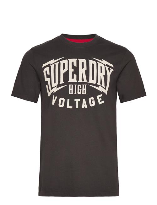 Superdry Retro Rock Graphic T Shirt Superdry Grey