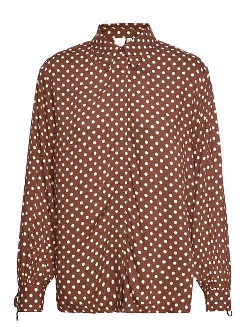 Yasdotti Ls Shirt S. YAS Brown