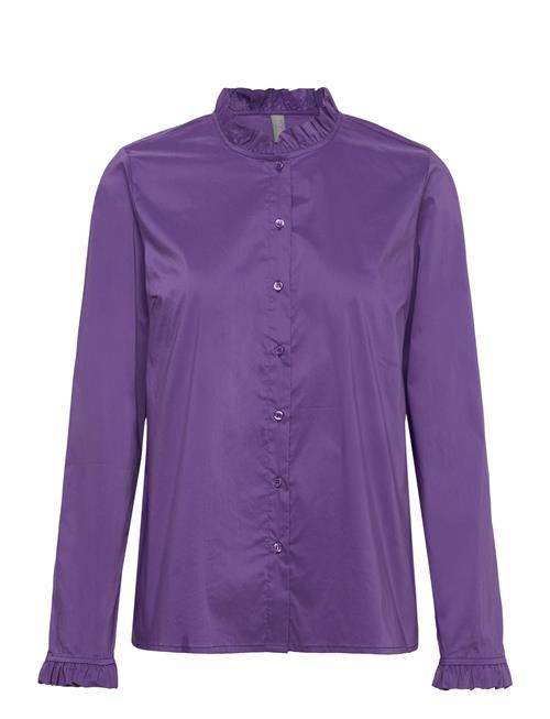 Culture Cuantoinett Button Shirt Culture Purple