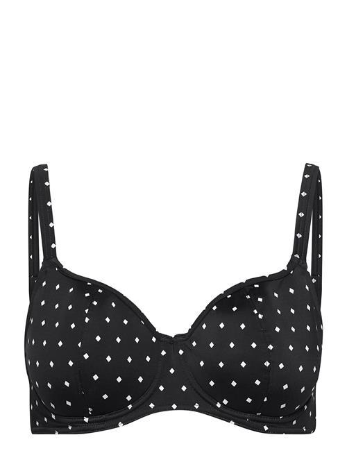 Jewel Cove Uw Sweetheart Bikini Top Freya Black