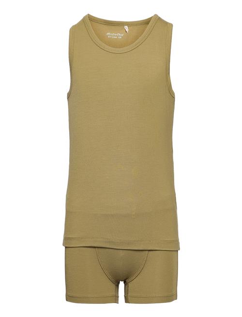 Underwear Set - Bamboo Minymo Khaki