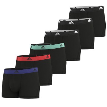 adidas 6P Active Flex Cotton Trunks Sort bomuld X-Large Herre