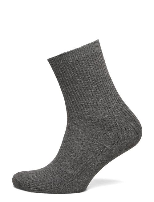 mp Denmark Fine Cotton Rib Socks Mp Denmark Grey