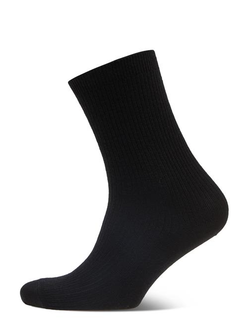 mp Denmark Fine Wool Rib Socks Mp Denmark Black