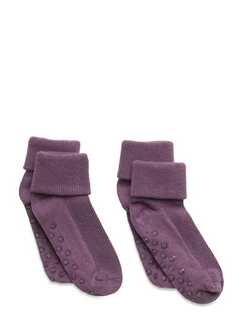 Baby Rib Sock W. Abs Minymo Purple