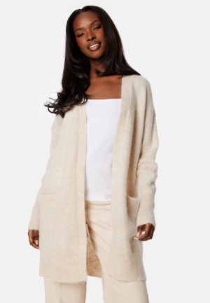 SELECTED FEMME Lulu New LS Knit Cardigan Birch Detail:MELANGE S