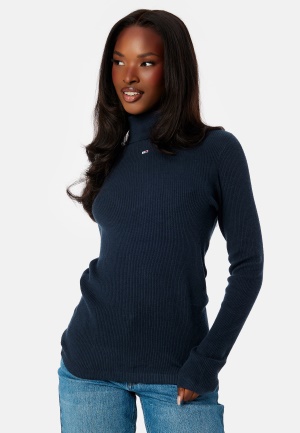 TOMMY JEANS Essential Turtleneck Sweater C87 Twilight Navy M