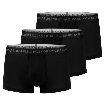 Michael Kors 3P Supreme Touch Trunks Sort Small Herre