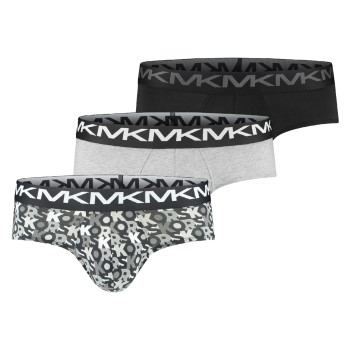 Michael Kors 3P Fashion Low Rise Brief Sort/Hvid bomuld Medium Herre