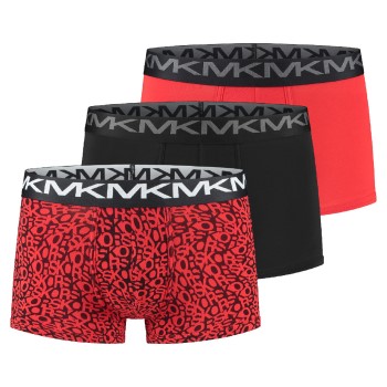 Michael Kors 3P Stretch Factor Trunks Rød bomuld Large Herre