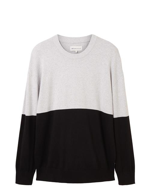 Tom Tailor Relaxed Color Block Knit Tom Tailor Grey