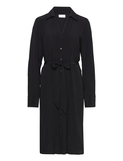 Vifini L/S Midi Shirt Dress/Su Vila Black