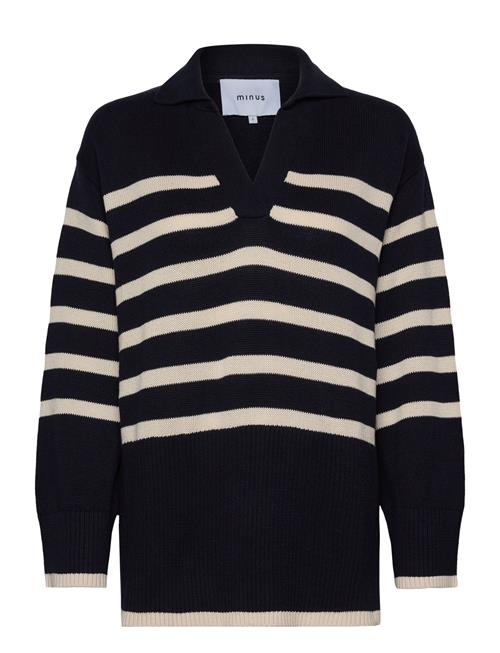 Minus Leonie Collar Knit Pullover Minus Navy