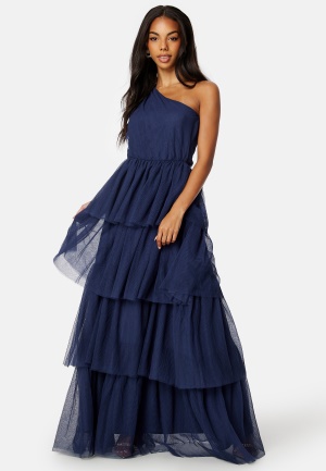 Se YAS Julia O/S Maxi Dress Patriot Blue S ved Bubbleroom