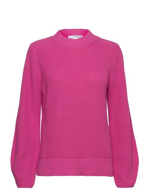 Selected Femme Slfleslie Ls Knit O-Neck B Selected Femme Pink