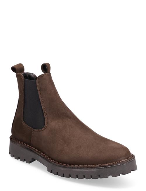 Selected Homme Slhricky Nubuck Chelsea Boot B Selected Homme Brown