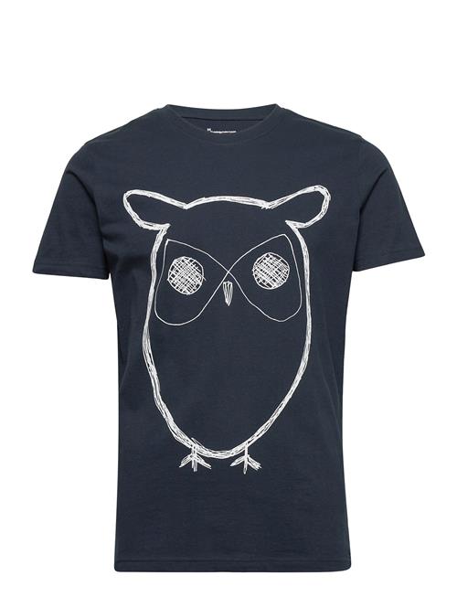 Knowledge Cotton Apparel Big Owl Tee - Gots/Vegan Knowledge Cotton Apparel Navy