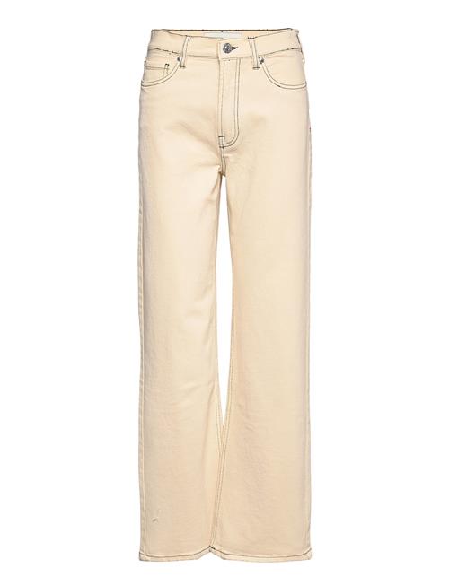 Brown Straight Jeans Natural Color Tomorrow Yellow