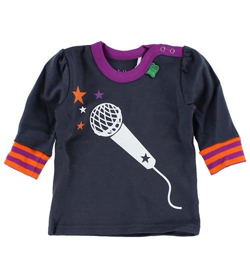 Se Freds World Bluse - KoksgrÃ¥/Lilla m. musik ved KidsWorld