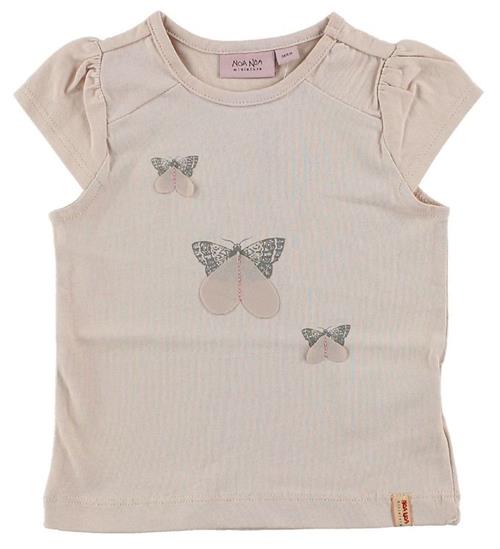 Noa Noa miniature Noa Noa miniature T-shirt - Pudderrosa m. Sommerfugle