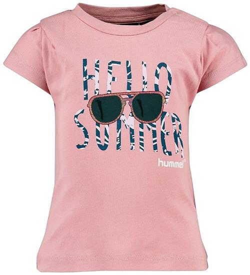 Se Hummel Hummel T-Shirt - HMLLoralai - LyserÃ¸d m. Print ved KidsWorld