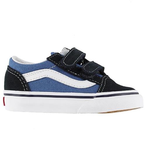 Se Vans Sko - Old Skool - Navy m. Velcro ved KidsWorld