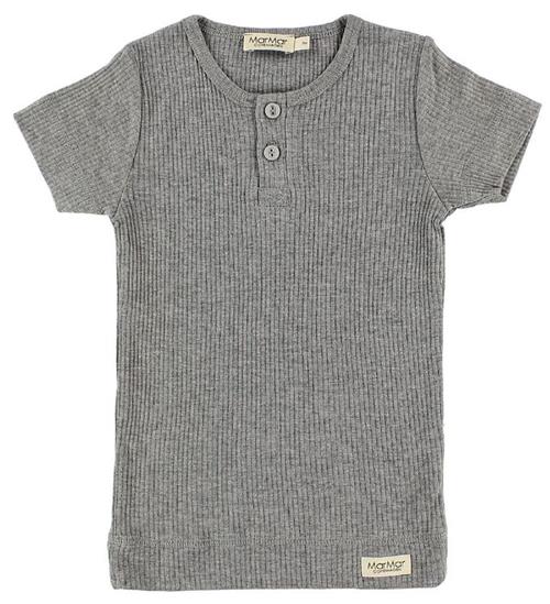 MarMar MarMar T-shirt - Rib - Modal - GrÃ¥meleret