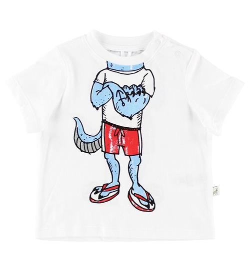 Se Stella McCartney Kids Stella McCartney Kids T-shirt - Hvid m. Monsterkrop ved KidsWorld