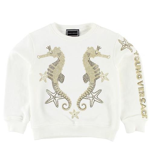 Versace Young Versace Sweatshirt - Hvid m. SÃ¸heste