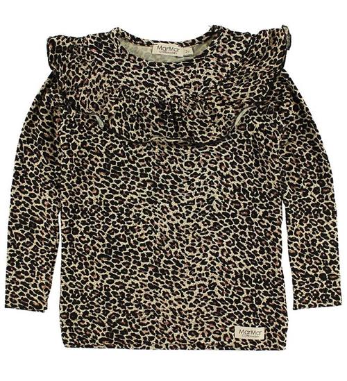 Se MarMar MarMar Bluse - Leo Tessie - Brun Leopard m. FlÃ¦ser ved KidsWorld