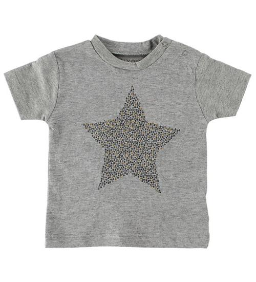 Se Fixoni T-Shirt - GrÃ¥meleret m. Stjerne ved KidsWorld