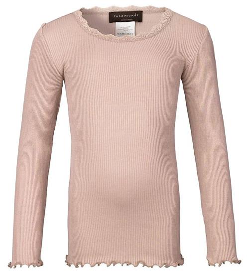 Rosemunde Rosemunde Bluse - Pudderrosa m. Blonder