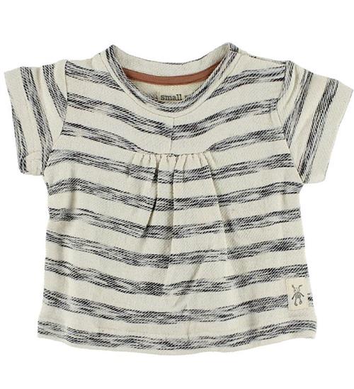 Small Rags Small Rags T-shirt - Creme/GrÃ¥stribet