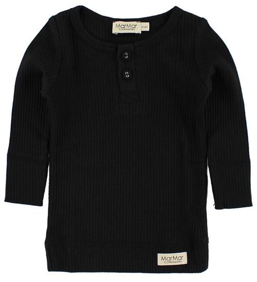 Se MarMar MarMar Bluse - Rib - Modal - Sort ved KidsWorld