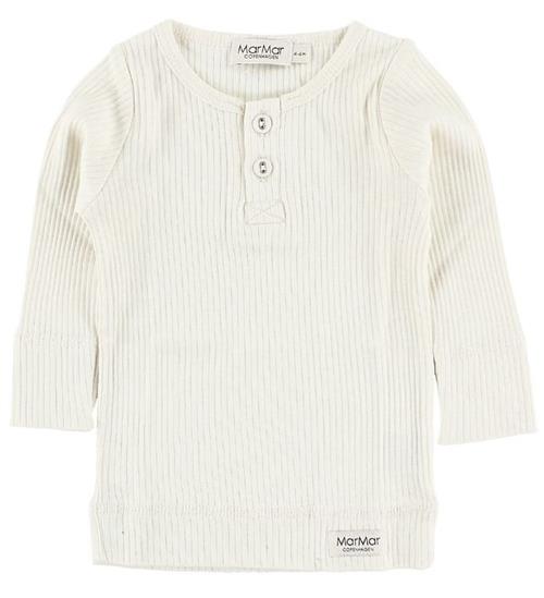 Se MarMar Bluse - Rib - Modal - Offwhite ved KidsWorld