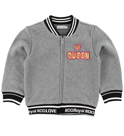 Dolce & Gabbana Dolce & Gabbana Cardigan - Sweat - GrÃ¥meleret m. Queen