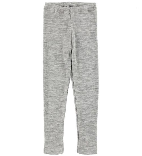 Engel Leggings - Uld/Silke - GrÃ¥meleret