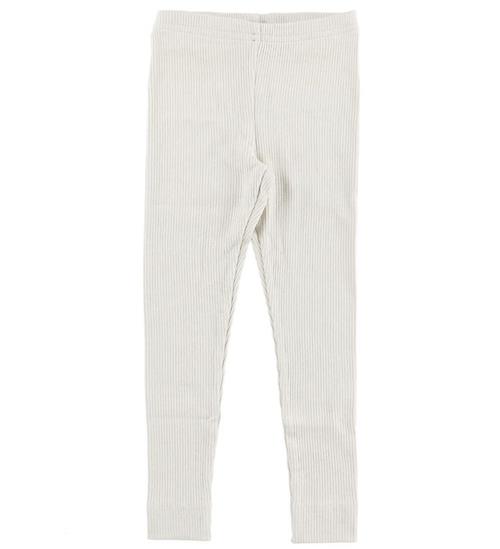 Se MarMar Leggings - Rib - Modal - Off White ved KidsWorld