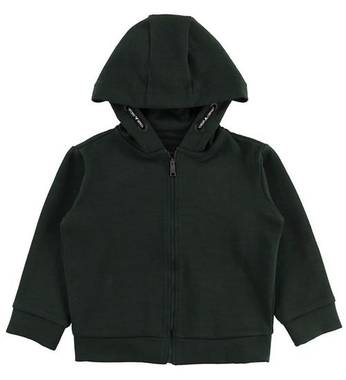 Se Emporio Armani Cardigan - ArmygrÃ¸n m. Logo ved KidsWorld