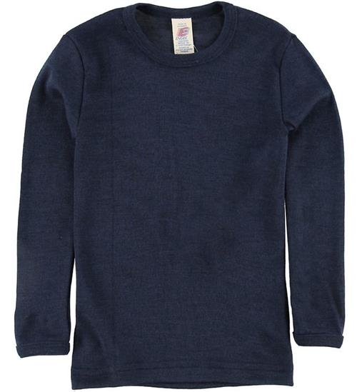 Se Engel Bluse - Uld/Silke - Navy ved KidsWorld