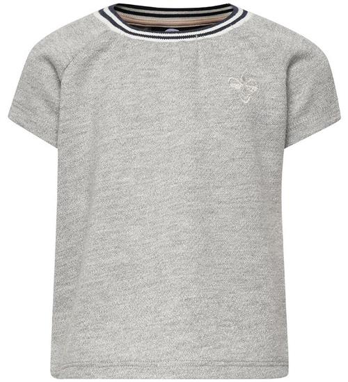 Se Hummel T-shirt - HMLDemi - GrÃ¥meleret m. Glimmer ved KidsWorld