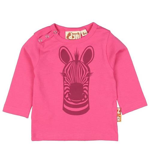 Se DYR Bluse - DYRSnarl - Pink m. Zebra ved KidsWorld