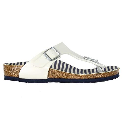 Se Birkenstock Birkenstock Sandaler - Gizeh - Nautical Stripes White ved KidsWorld