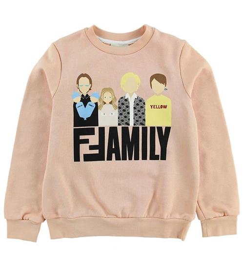 Fendi Fendi Kids Sweatshirt - Pudder m. Fendi Family