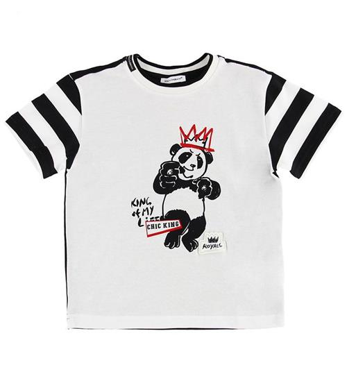 Se Dolce & Gabbana Dolce & Gabbana T-shirt - Sort/Hvid m. Panda ved KidsWorld