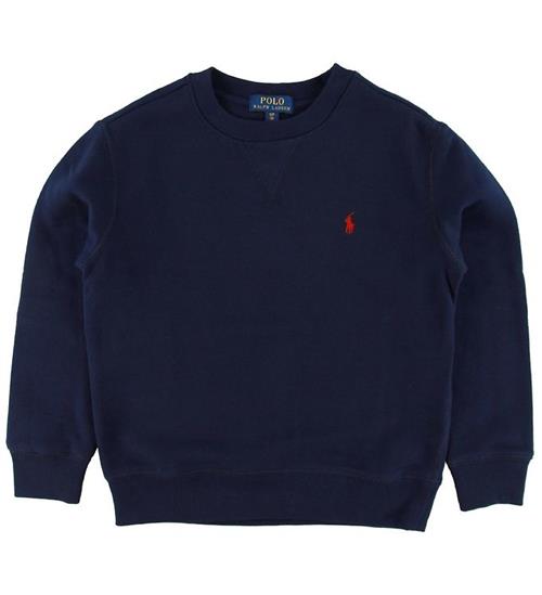 Se Polo Ralph Lauren Sweatshirt - Navy m. Logo ved KidsWorld