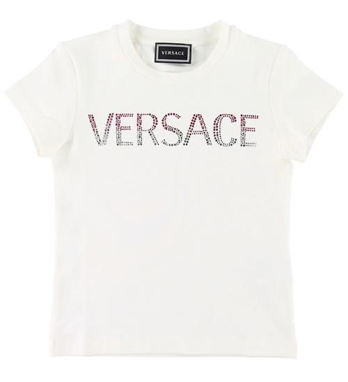 Se Versace T-shirt - Hvid m. Logo ved KidsWorld