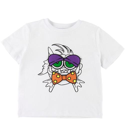 Stella McCartney Kids Stella McCartney Kids T-shirt - Hvid m. Fisk/Patches