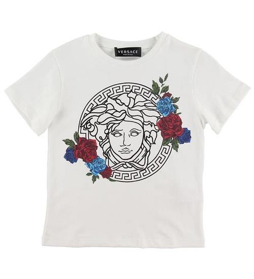 Se Versace T-shirt - Hvid m. Logo ved KidsWorld